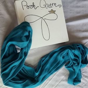Polyester Teal Infinity Scarf